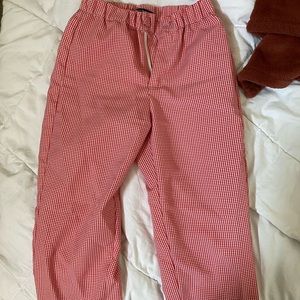 cherry red checker brandy pants!